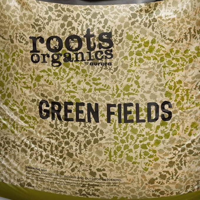 Roots Organics ROGF Green Fields Hydroponic Nutrient-Based Gardening Potting Soil for Plants, Flowers, and Outdoor Gardens, 1.5 Cu Ft