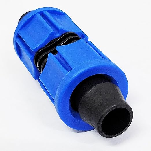 20pcs Drip Irrigation Coupling, Blue Connector Farm Irrigation Tools, Universal Joint Drip Irrigation Tube Fitting Set (5/8 Inch)
