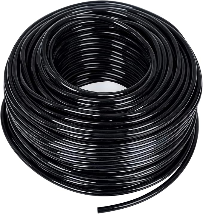 MIXC 200ft 1/4 inch Blank Distribution Tubing Drip Irrigation Hose Garden Watering Tube Line