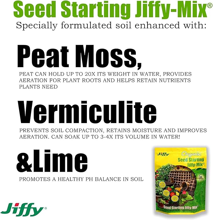 Jiffy G310 10 Quart Jiffy-Mix Premium Seed Starting Soil