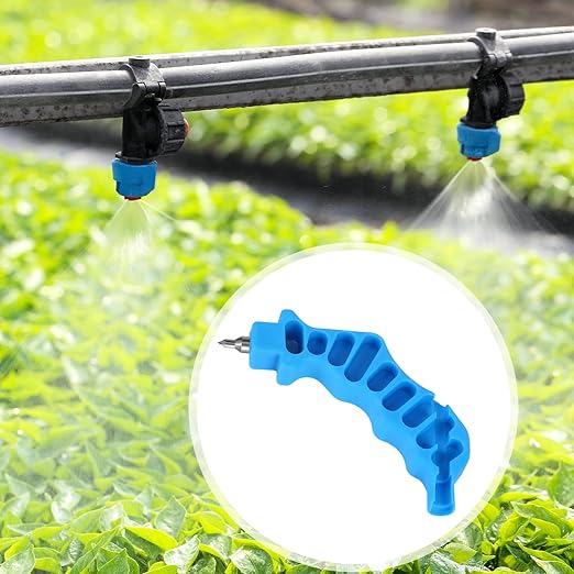 2-in-1 Drip Irrigation Tubing Hole Punch & Fitting Insertion Tool Kit Drip Irrigation Tubing Hole Punch Tool Outdoor Drip Irrigation Pipe Hand Punch for 1/4" Inch PE Tubing Sprinkler Systems