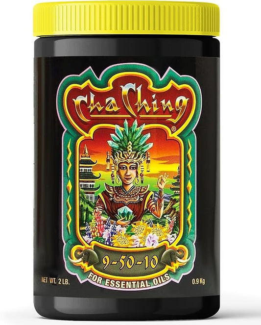 FoxFarm Cha Ching Soluble Fertilizer, Water Soluble High-Phosphorus Fertilizer, Supports Late Harvest Stage - Outdoor Flowers, Fruiting Plants, Containers and Bed Areas, NPK 9-50-10 (2 lb)