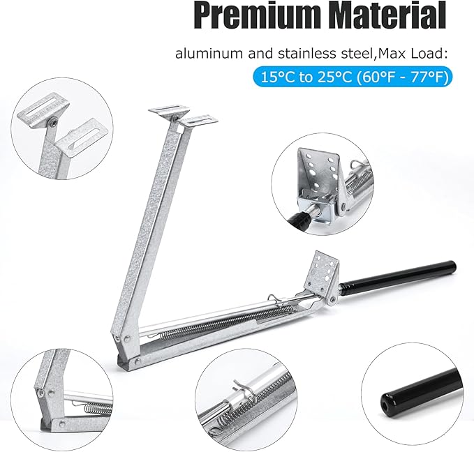 CHANGE MOORE Auto Vent Opener Automatic Greenhouse Window Opener Roof Vent Opener Auto Vent Kit Sensitive Gardening Tools Automatic Greenhouses Supplies (1Pack Single Spring Up to 33lbs)