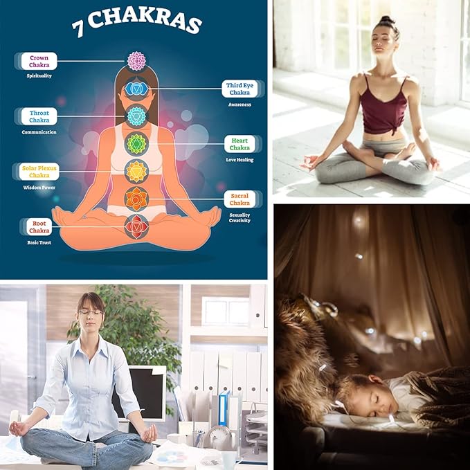 Sun Catcher Crystal Hanging Tree of Life SunCatchers Healing Crystals for Indoor Window, Home Decor, Car Charms Pack of 3