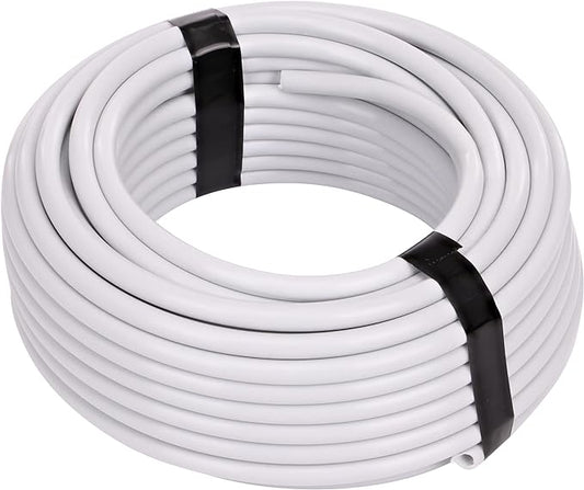 Raindrip R255DT 1/4-Inch Drip Irrigation Supply Tubing, 50 Foot, , for Drip Irrigation, Drip Emitters, Irrigation Parts, Systems, White Polyethylene