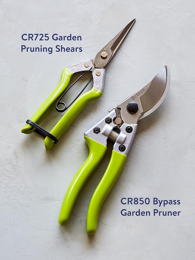 Burpee CR725 Garden Pruning Shears - Garden Hand Tools - Lightweight Precise Pruners for Gardening - Great for Flower Trimming or Vegetable Harvesting - Gardener Gifts