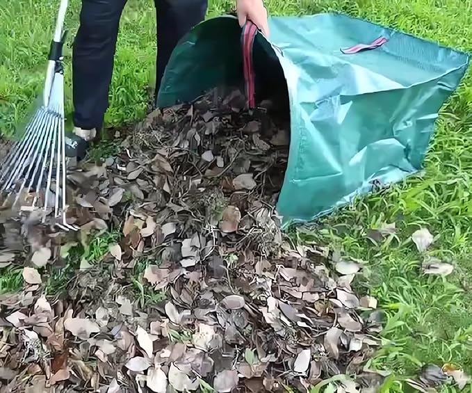 Leaf Bag Holder,Garden Bags for Debris,Collapsible Yard Waste Bag, Lawn and Leaf Bags,Reusable Yard Garden Bags for Leaves Lawn Trash,Camping Yard Recycling Bags for Parties,Laundry,Camping