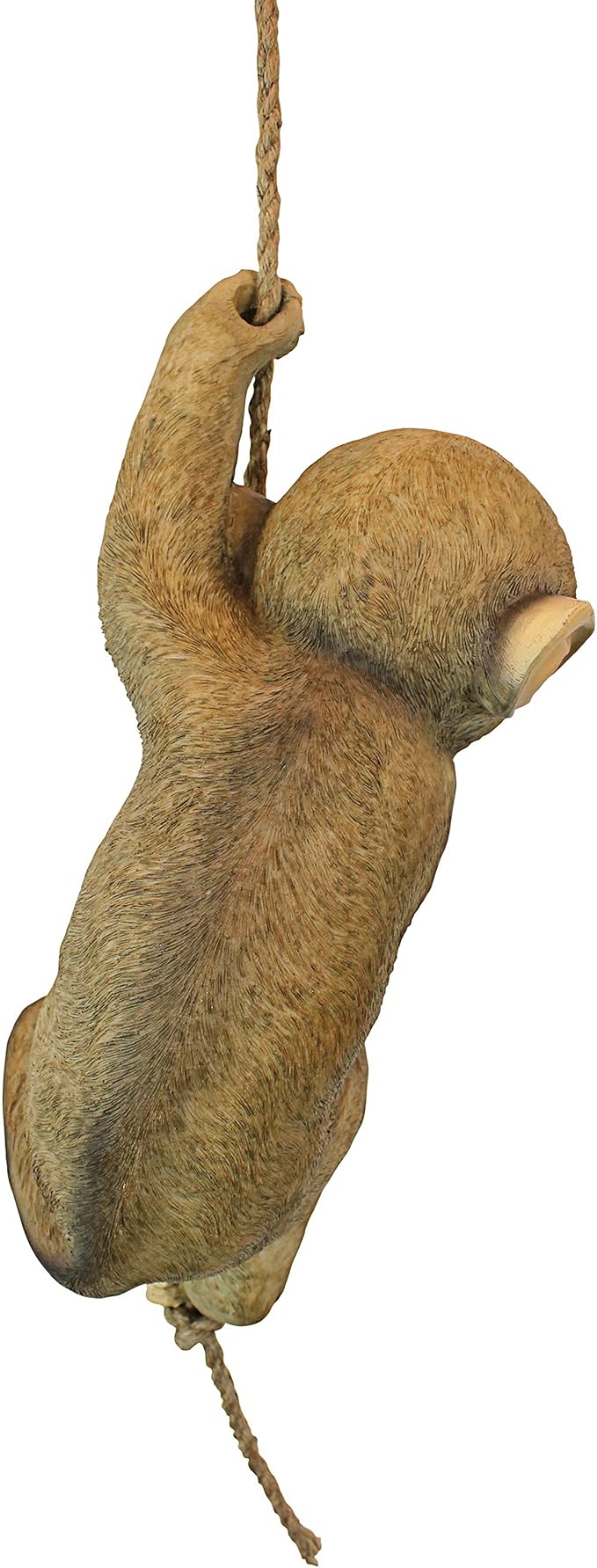 Design Toscano Chico the Chimpanzee Baby Monkey Hanging Indoor/Outdoor Animal Statue, 16 Inch Long, Cast Stone Resin, Brown Painted Finish