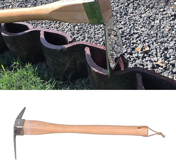 Hoe Garden Tool, Simple Practical Small Volume Light Weight Pick Axe for Pot Culture for Courtyard for Gardening