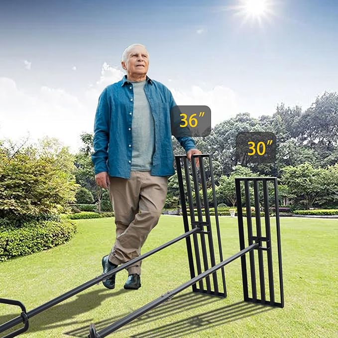 NITTO Lawn Leveling Rake – Heavy Duty Steel Rakes for Gardening with Ergonomic Easy Grip Handle – Multipurpose Landscape Rake for Lawn Care with Gardening Scissors, Gardening Gloves, Small Wrench