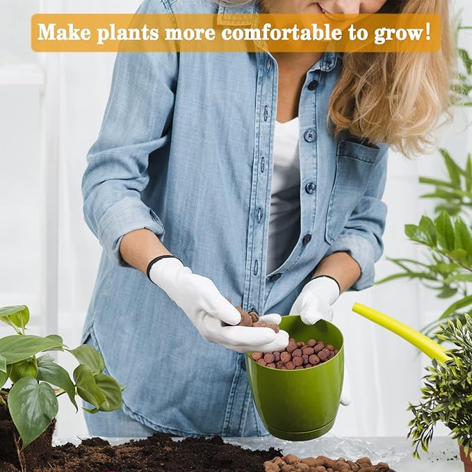 Legigo 7 LBS Organic Expanded Clay Pebbles, 4mm -16mm Light Expanded Clay Aggregate, Natural Clay Pebbles for Hydroponic & Aquaponics Growing, Orchid Potting Mix, Dutch Buckets, Drainage