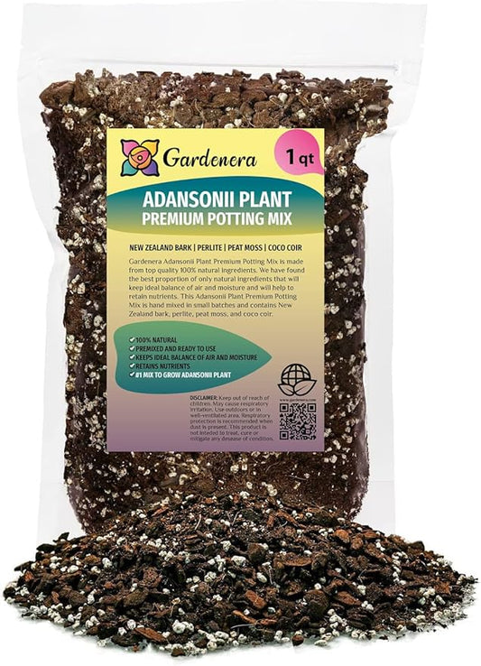 Monstera ADANSONII Plant Soil: Expert Blend for Optimal Growth & Root Development - 1 Quart