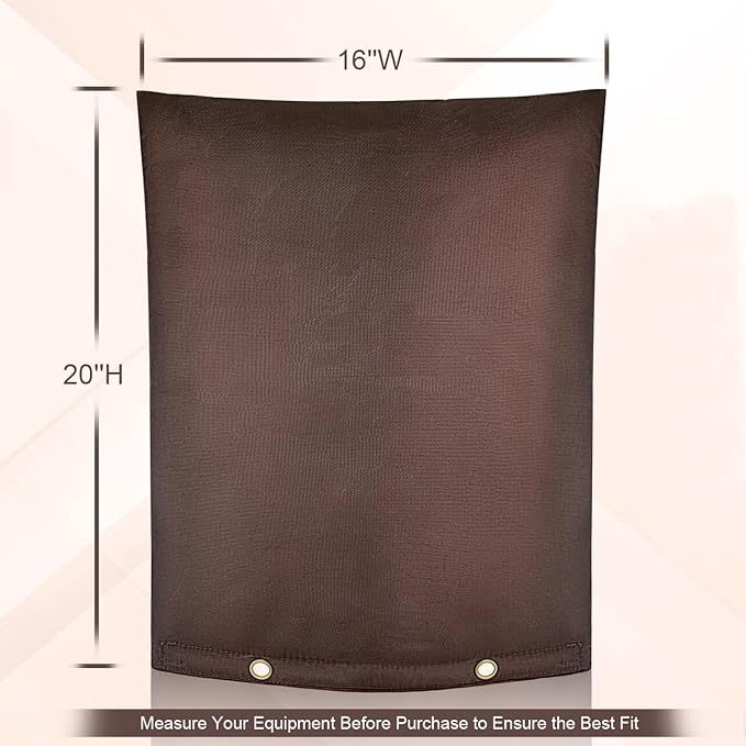 Outdoor Backflow Preventer Cover - 16''W x 20''H, Winter Freeze & Weatherproof Protection for Irrigation Pipes & Sprinkler Valves- Brown