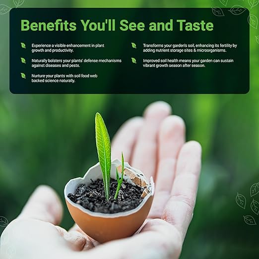 Back to Earth Works Regenerative Gardening Kit - Natural and Organic Fertilizer Replacement, Enrich Soil, Promote Plant Health & Sustainability