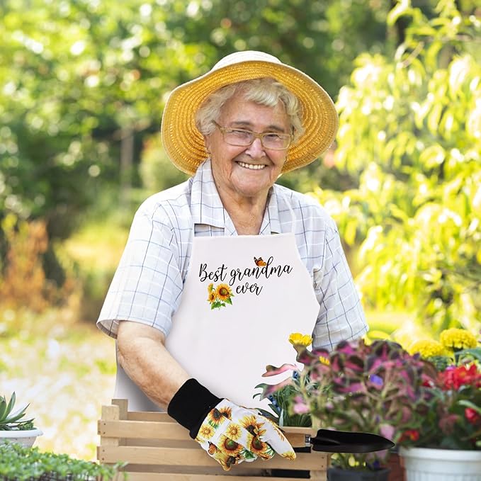 Gifts for Grandma - Grandma Garden Gifts - Birthday Gifts Ideas for Grandma Granny - Gardening Accessories Outdoor, Garden Tool Set Gift for Plant Lover Grandma Starter, Grandma