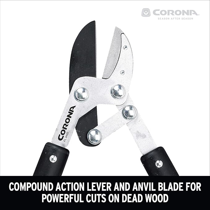 Corona Compound Action Anvil Lopper, 32 Inch, FL 3420, 32 in, Red
