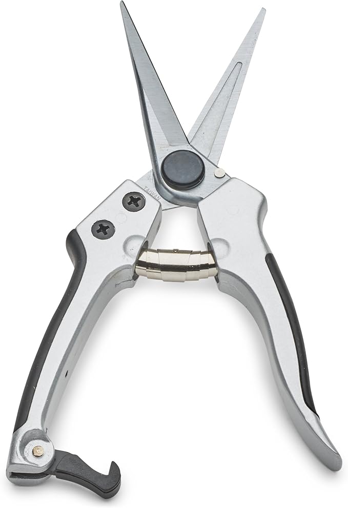 Kings County Tools Flower and Fruit Pruner | 2-1/2" Thin Sharp Blades | Precision Pruning and Cutting | Spring-Loaded Snap Catch