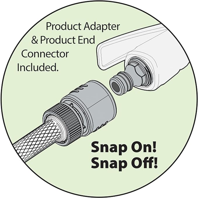 Melnor 65131AMZ MiniMax Turbo Oscillator Sprinkler, 4000 sq. ft., 4-Way Adjustable, Quick Connect Bundle, Black, Yellow