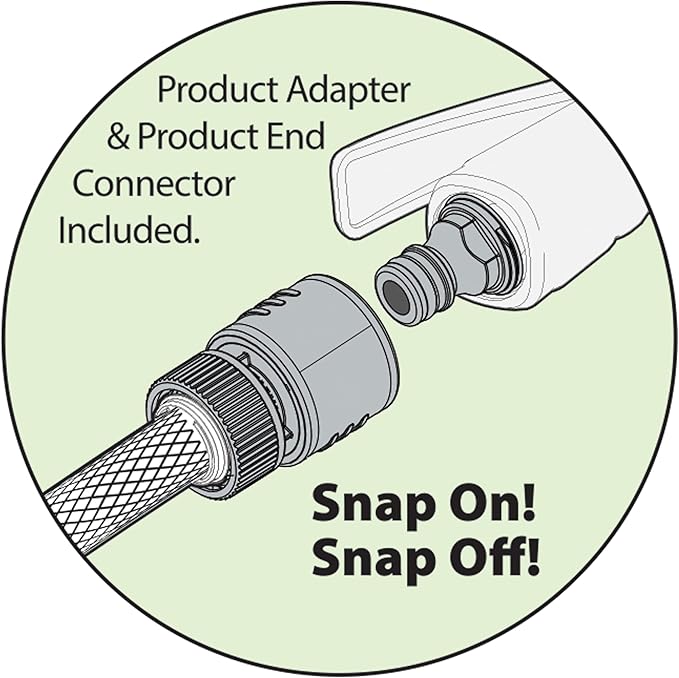 Melnor 65152AMZ Plastic Pulsating Sprinkler on Metal Spike, Quick Connect Amazon Bundle, Black, Green