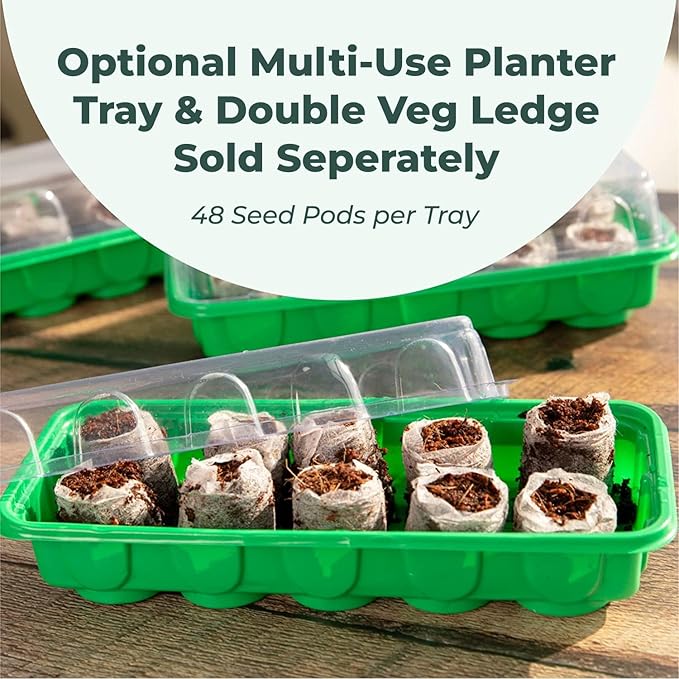 Window Garden Seed Starter Soil Mix - Gardening Starting Soil - Planting Soil for Vegetables, Herbs and Flowers - Ideal Potting Soil, Compressed Discs for Indoor and Outdoor Planting