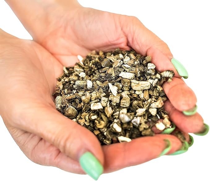 Horticultural Organic Vermiculite - Medium Grade - Natural Soil Additive for Potted Plants - Orchids - Hydroponics - Terrariums (5 Quart)