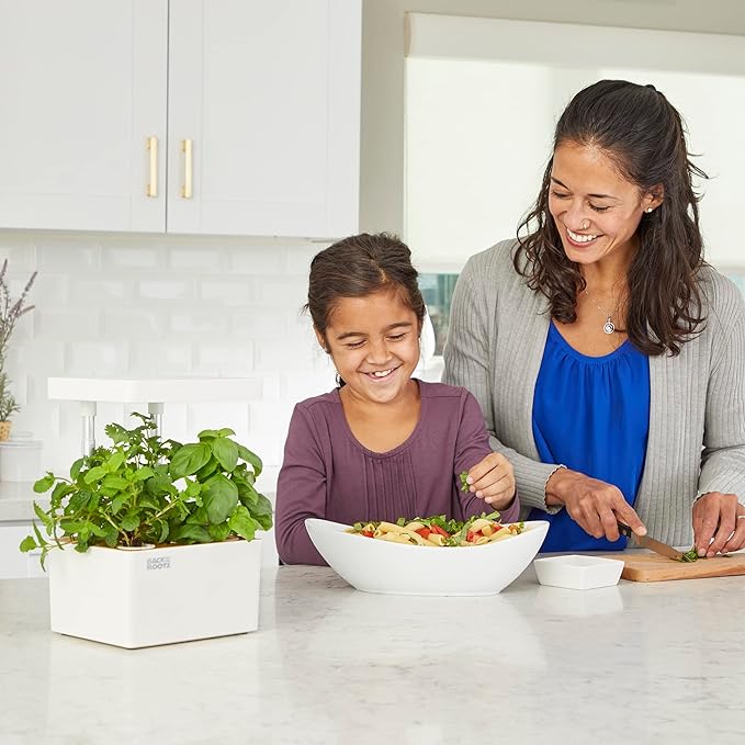 Back to the Roots Hydroponic Grow Kit, Indoor Garden with Light (Matte White), Organic Seeds Included, Gardening Gift, Everything Included