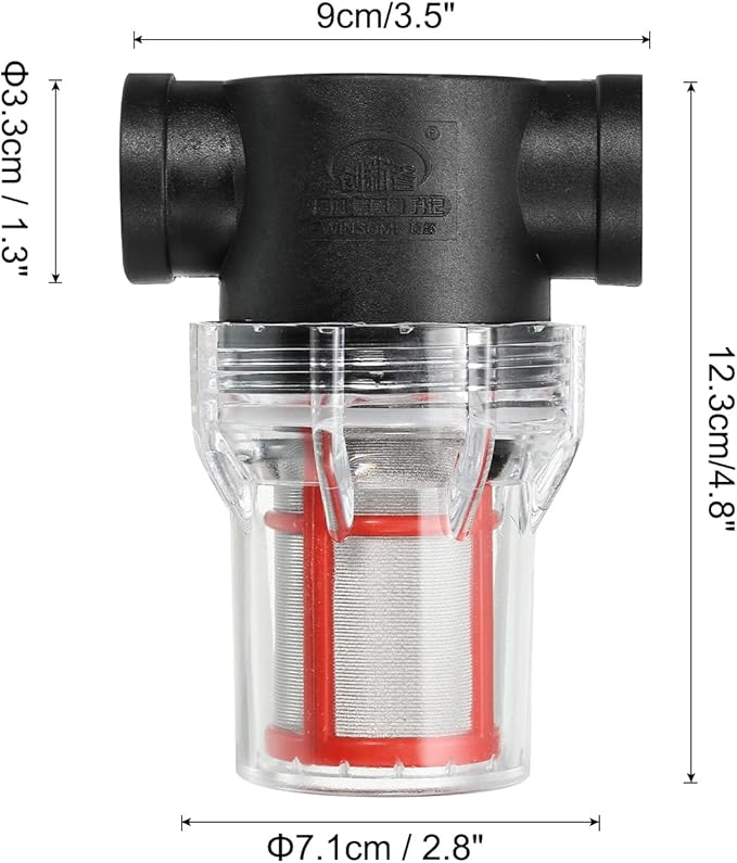 PATIKIL 3/4 Inch Water Pump Strainer Filter, Pipe Water Pump Strainer with 200 Mesh Stainless Steel Filter Screen for Irrigation Garden