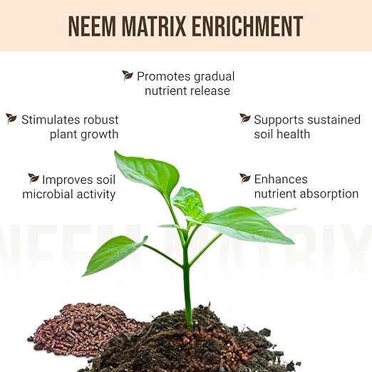Eden Grow Max Organic Blended Neem Cake | Perfect for Home Gardening, Fruits, Lawns & Flowers | OMRI Listed (3lbs)
