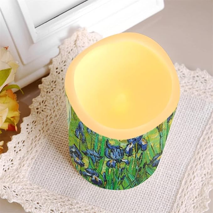 Ystardream Plastic Moving Flickering LED Candles with Remote Color Changing & Timer, 4 Packs Won't Melt Candles for Room Decor Accessories for Christmas Halloween