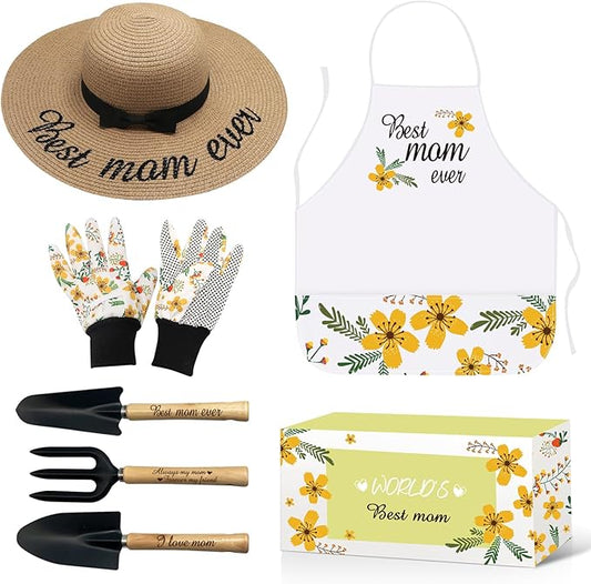 Gifts for Mom, from Daughters, Presents for Mom Gardening Tool Set for Women, Gifts for Mom from Daughter/Son Outdoor Horticulture Starter, Garden Tools Kit for Mom