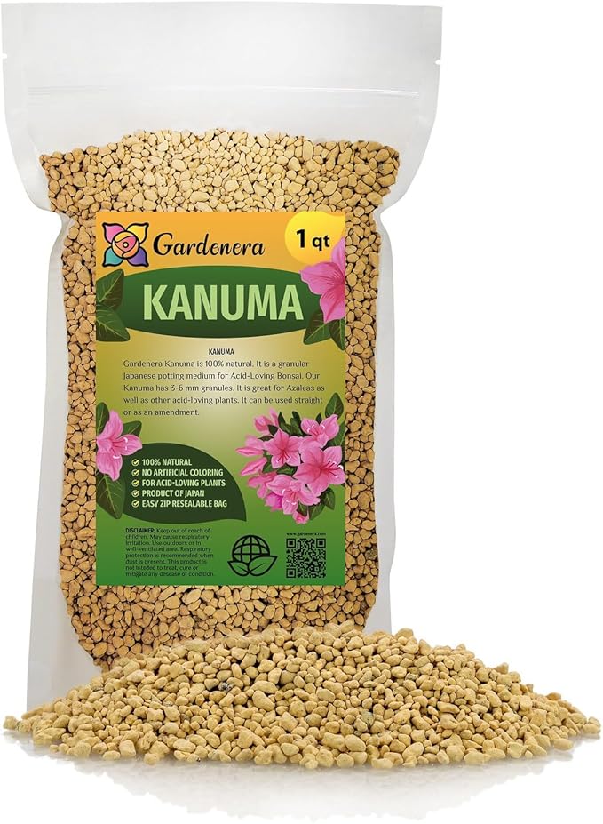 Elevate Your Acid-Loving Plants with Gardenera's Kanuma Soil Amendment - Promotes Optimal pH Balance - 1 Quart