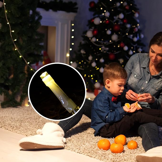 cerflyer (New) Christmas Decoration, String Lights with 12/'' Iron Star Tree Topper, 320 LED 8 Modes Waterproof Indoor Outdoor for Home, Christmas, Holiday - Warm White, YLS1000WD01