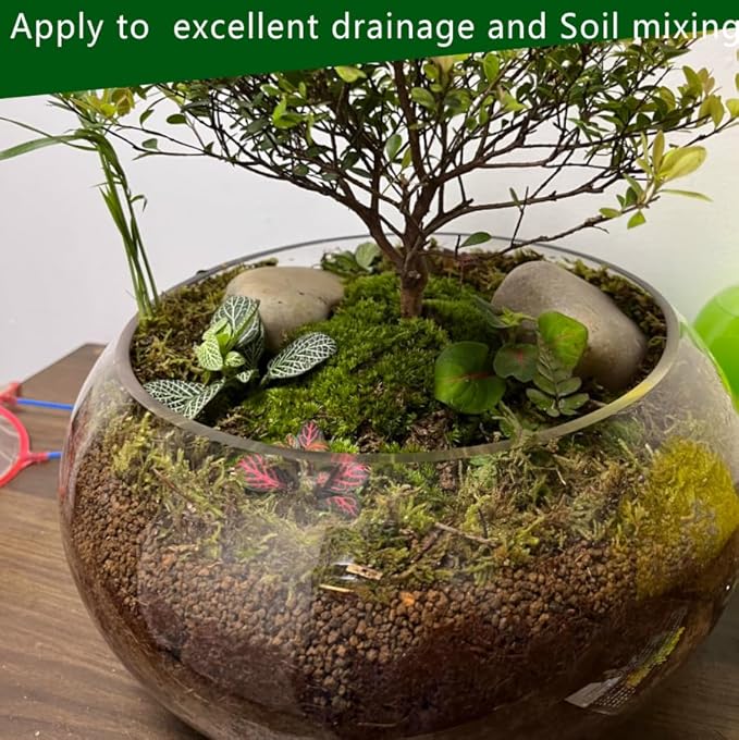 Gardening Akadama Soil - Cactus, Bonsai, Succulent Soil Additives Landscaping Vase Fillings (1/8 inch, 5 QT)