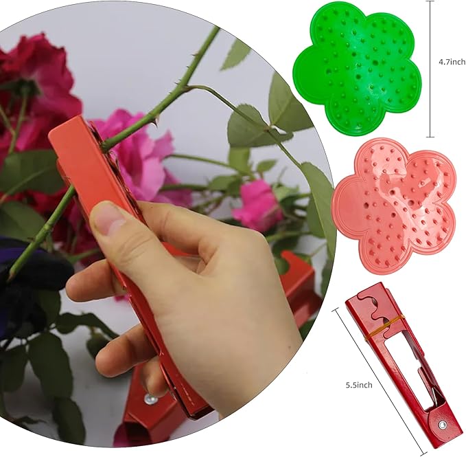 15 Pcs Rose Thorn Stripper Tool, Garden Tool Set for Flower Thorn Remover, Floral Tools with Flower Scissors and Rose Pruning Shears and Floral Tape and Bouquet Pins, Gardening Hand Tools for Florist