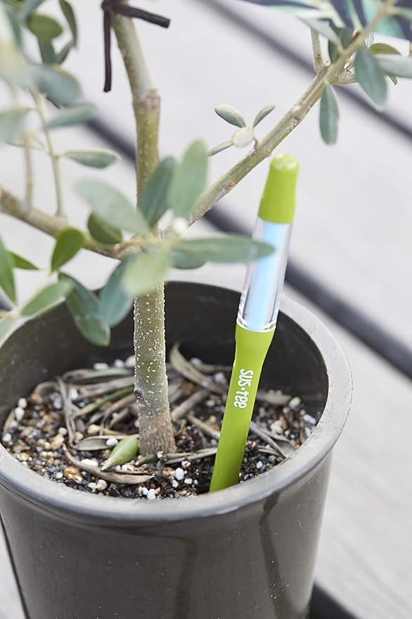 Aquameter Medium (Green Refillable) - Plant Soil Moisture Sensor - Best for Potted Plants - Probe, Meter, Indicator