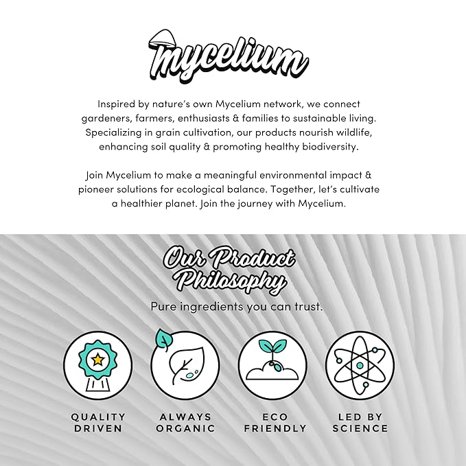 Mycelium’s White Oyster Gourmet Mushroom Kit | 8LBS Oak & Soy Hull with Millet Blend | 20ML Liquid Culture Syringe | All-in-One Complete Cultivation Kit | Pre-Sterilized - Home Growing Made Easy