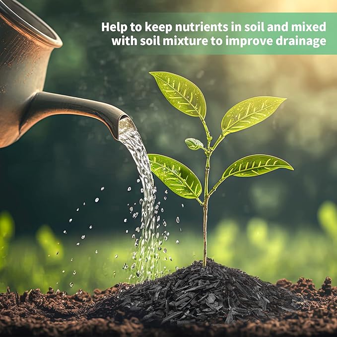 Legigo 10QT All Natural Horticultural Charcoal- Activated Hardwood Plant Charcoal for Soil Amendment, Conditioning Bonsai Soil, Succulent Soil, Terrarium Supplies, Indoor Plant Potting Soil