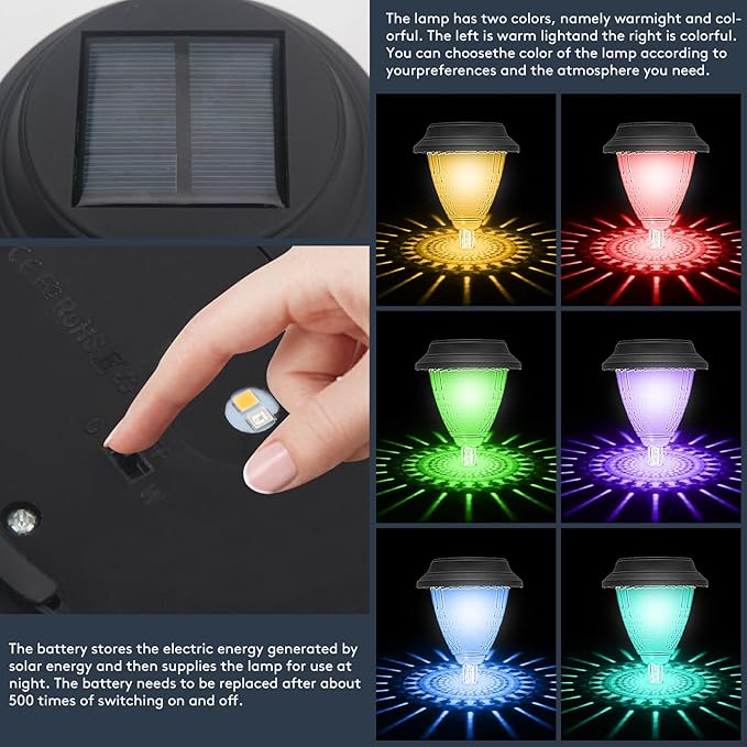 Navy Garden Flag Stand Holder with Solar Light Garden Flag Pole With American Flag Gifts Lawn Yard Flag Holder Stake for Flag Outdoor Lawn Décor