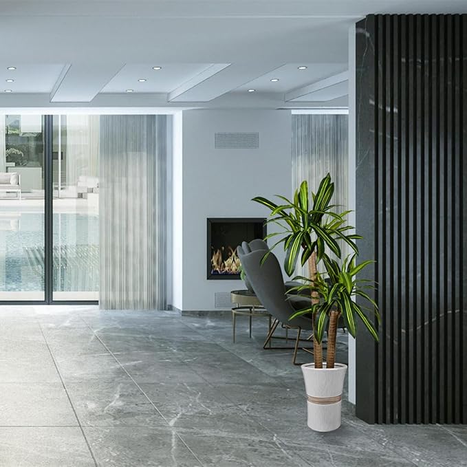 Artificial Dracaena Tree, 5ft Tall Fake Dracaena Plant with Basket, Indoor Outdoor Faux Topiary Yucca Trees for Office Home Living Room Porch Patio Décor