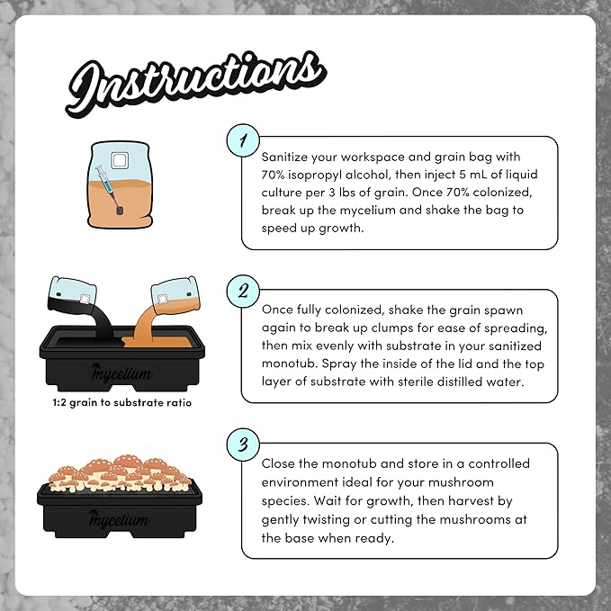 Mycelium Plus CVG Substrate with Proprietary Blend - Organic CVG with Cultivation Enhancer - Ideal for High Yield Dung-Loving Mushroom Cultivation - Sterilized 10LB Bag for Beginners & Pros