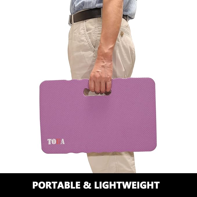 Kneeling Pad Thick Extra Large High Density Foam Comfort Kneeling Pad for Work Gardening Yoga Exercise Garden Knee Pad Purple, 1 Pack
