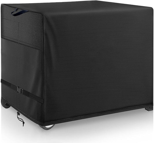 Outdoor Pizza Oven Table Cover for Nuuk Three-Shelf Heavy Duty Rolling Outdoor Pizza Oven Table and ooni Pizza Oven Stand Modular Table,600D Heavy Duty Waterproof Cover,Black