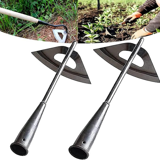 All-Steel Hardened Hollow Hoe,Garden Hoes for Weeding,Hollow Hoe for Gardening,Hoe Garden Tool,Garden Hoe for Backyard Weeding, Loosening, Farm Planting 2