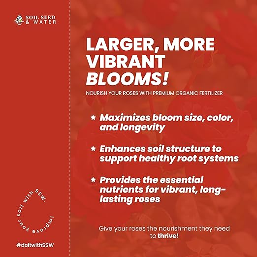 Cultivator's Rose Blend Concentrated Organic Soil Amendment Fertilizer for Roses Rosa Rosaceae - OMRI Listed (9 lbs)