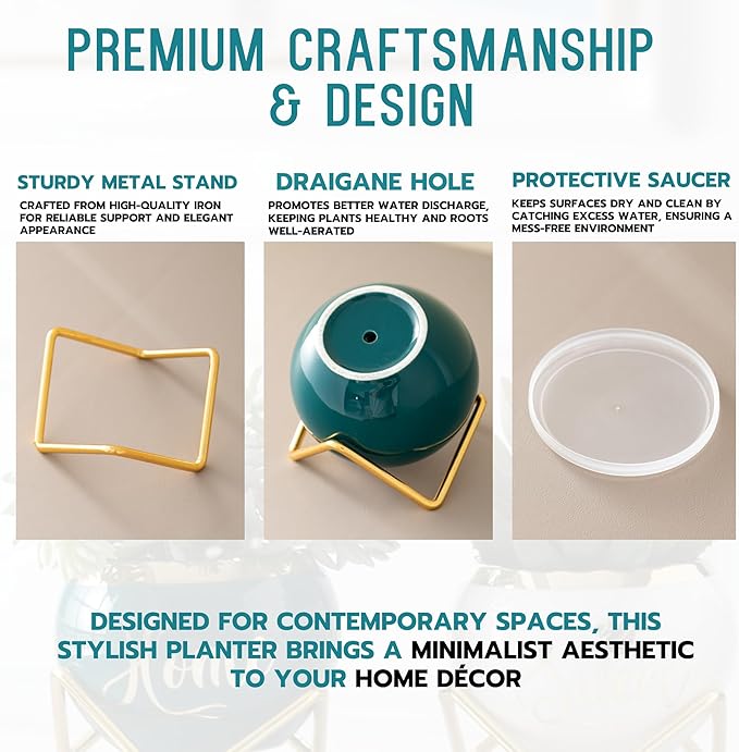 House Warming Gifts New Home, Housewarming Gifts for New House, Best Housewarming Gifts, Home Essentials for New Home Gift Ideas, Living Room Home Decor Farmhouse | 3 Succulent Pots for Plant Lovers