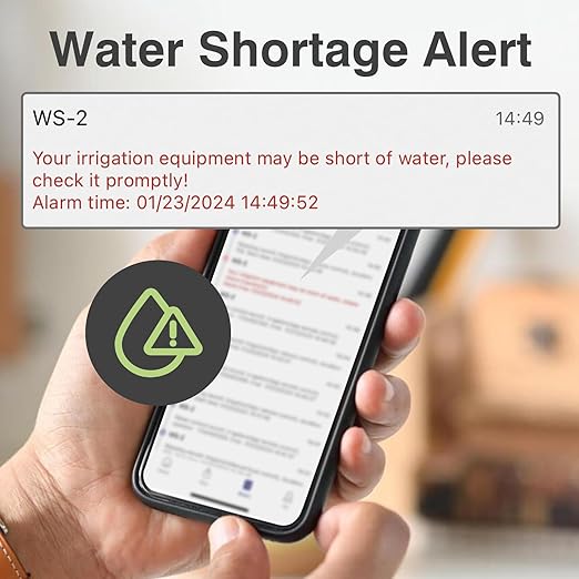 Raddy WS-2 Wi-Fi Automatic Watering System, Solar Drip Irrigation System, APP Control with Flexible Mini Hub, Water Shortage Alert, 2600mAh Built-in Battery, Easy DIY for Potted Plants, Balcony