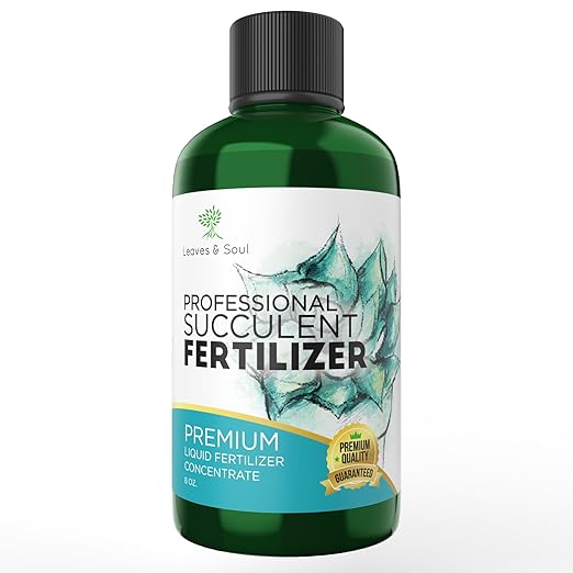 Professional Liquid Succulent Plant Fertilizer | 3-1-2 Concentrate for Plants and Flowers | Multi-Purpose Blend & Gardening Supplies | 8 oz Bottle