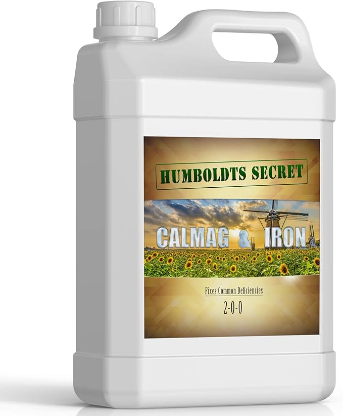 Humboldts Secret Calcium, Magnesium and Iron Supplement – Hydroponic Supplies – Liquid Nutrient Fertilizer – Supports Vegetative and Flowering Stage – 2.5 Gallon