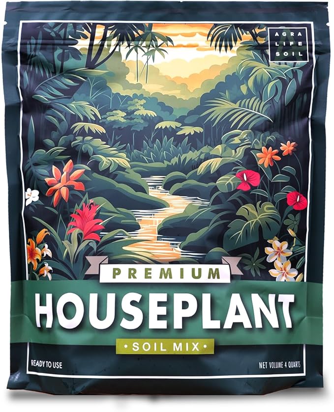 Premium Houseplant Soil Mix for Indoor & Outdoor Plants - Potting Soil for Monstera, Pothos, Snake Plants & More - Organic Blend for Thriving Plant Growth -Potting Soil Indoor Plants Indoor Plant Soil
