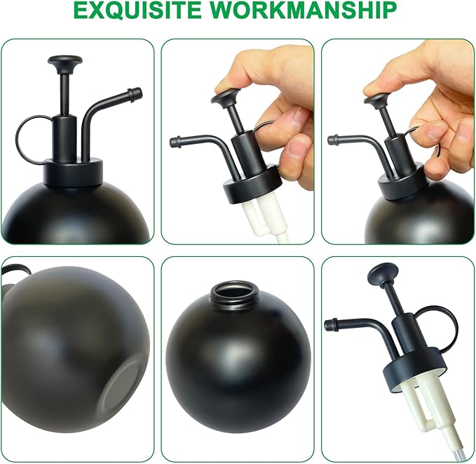 Plant Mister Spray Bottle Stainless Steel Plant Sprayer, Small Watering can Plant Spray Bottle Modern Gardening Tools for Indoor Potted Plants Watering and Spraying